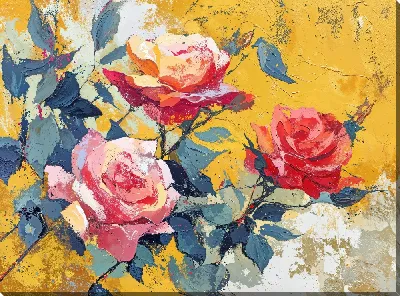 Картина маслом Цветочный бум №15