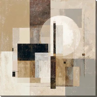 Картина маслом Бежевая абстракция №4