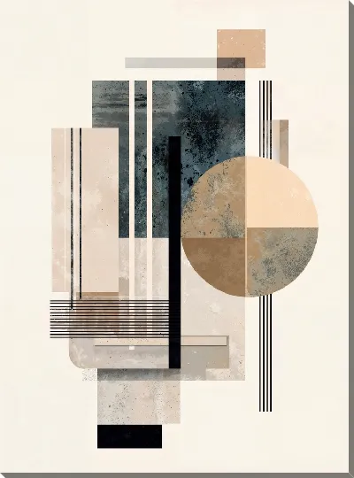 Картина маслом Бежевая абстракция №5