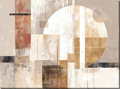 Картина маслом Бежевая абстракция №7