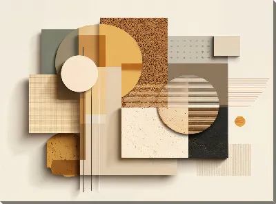 Картина маслом Бежевая абстракция №8