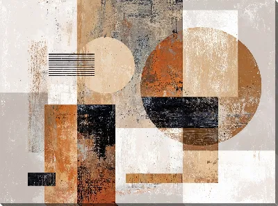 Картина маслом Бежевая абстракция №10