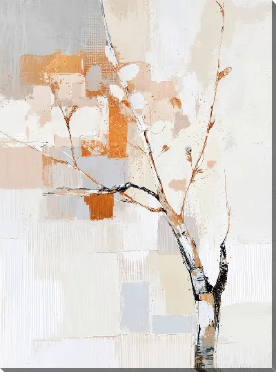 Картина маслом Бежевая абстракция №12