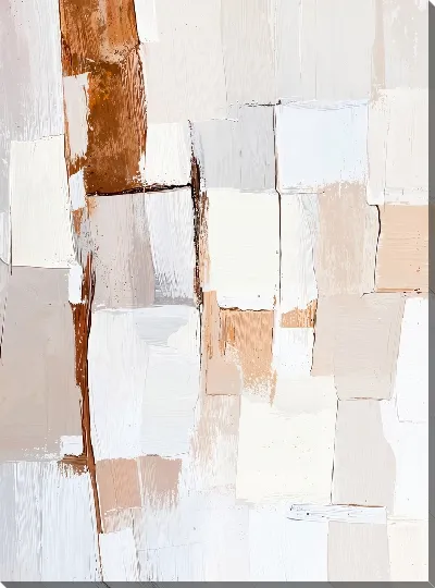 Картина маслом Бежевая абстракция №13