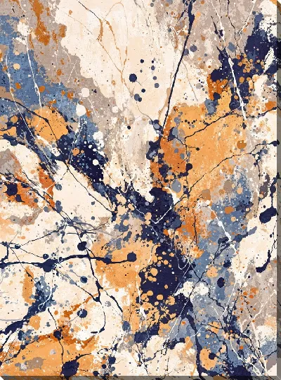 Картина маслом Бежевая абстракция №14