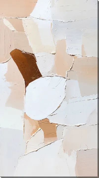 Картина маслом Бежевая абстракция №15
