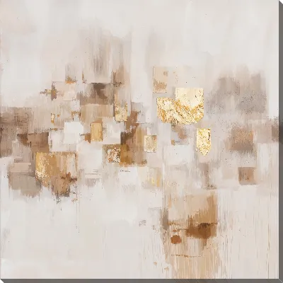 Картина маслом Бежевая абстракция №17