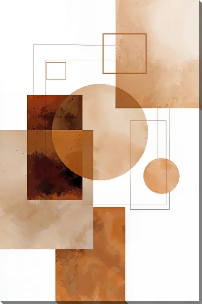 Картина маслом Бежевая абстракция №18