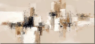 Картина маслом Бежевая абстракция №19