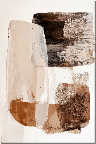 Картина маслом Бежевая абстракция №20