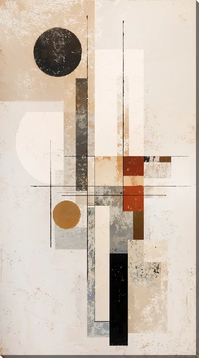 Картина маслом Бежевая абстракция №21