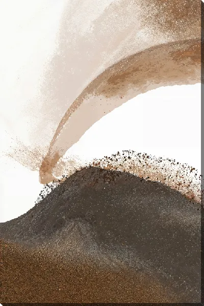 Картина маслом Бежевая абстракция №23