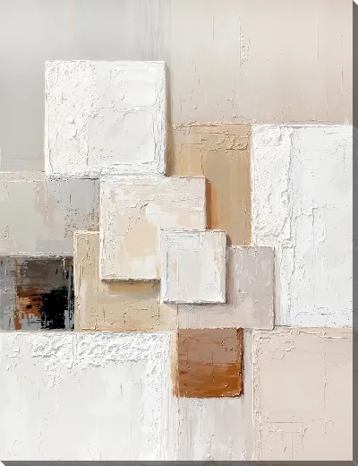 Картина маслом Бежевая абстракция №27