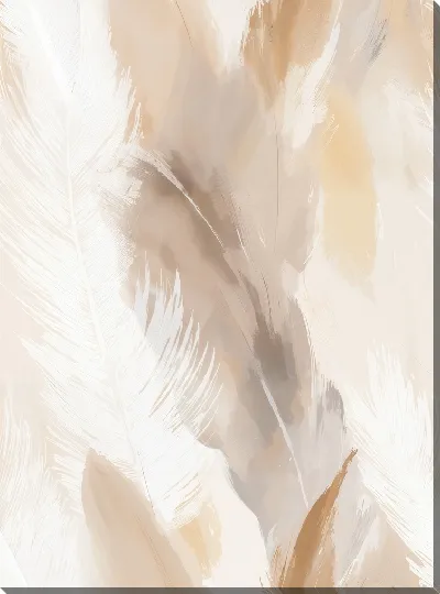 Картина маслом Бежевая абстракция №30