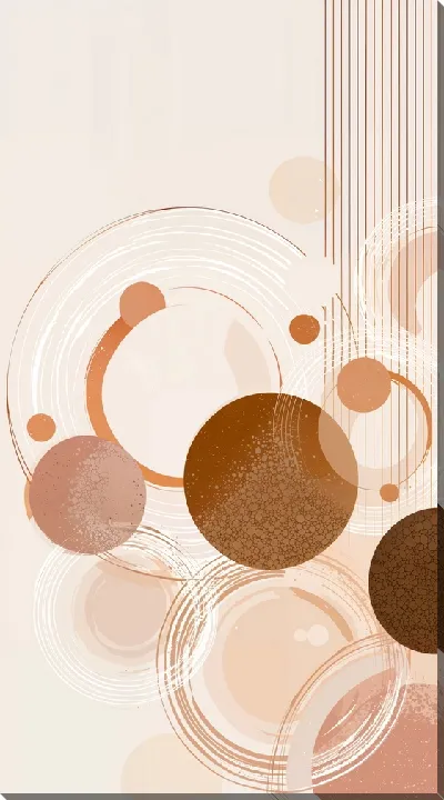 Картина маслом Бежевая абстракция №32