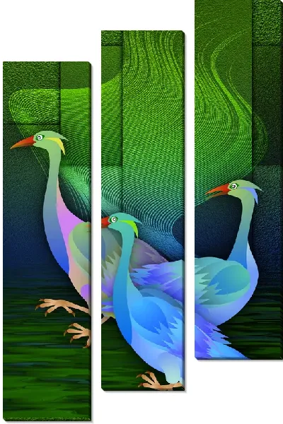 Модульная картина Птицы (Birds) №14
