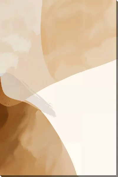 Картина маслом Бежевая абстракция №36
