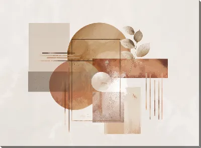 Картина маслом Бежевая абстракция №40