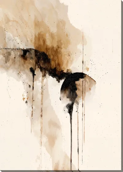 Картина маслом Бежевая абстракция №42