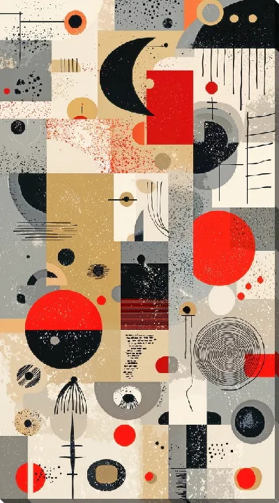 Картина маслом Бежевая абстракция №49