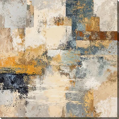 Картина маслом Бежевая абстракция №54