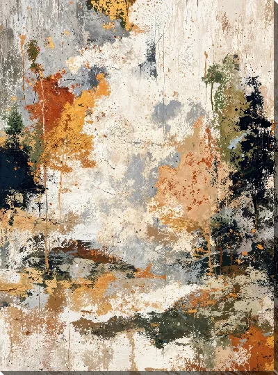 Картина маслом Бежевая абстракция №57