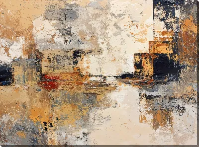 Бежевая абстракция №58