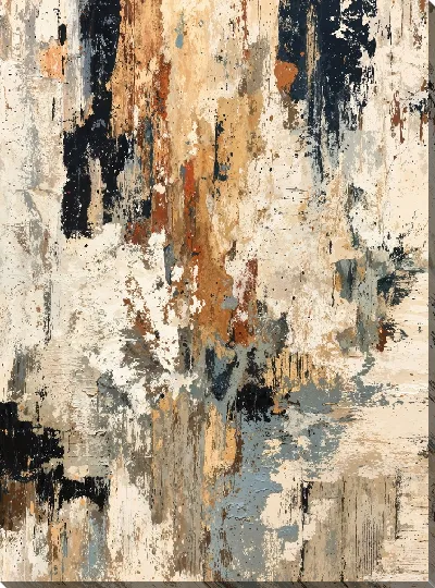 Картина маслом Бежевая абстракция №60