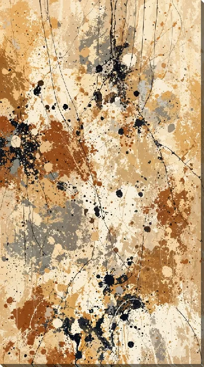 Картина маслом Бежевая абстракция №61