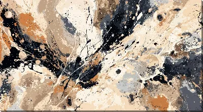 Картина маслом Бежевая абстракция №62