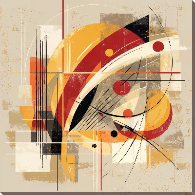 Картина маслом Бежевая абстракция №64