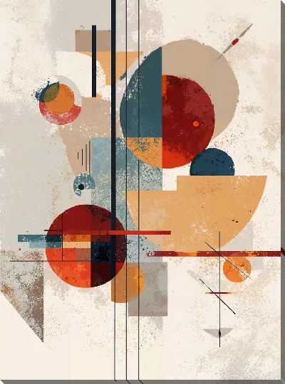 Картина маслом Бежевая абстракция №67