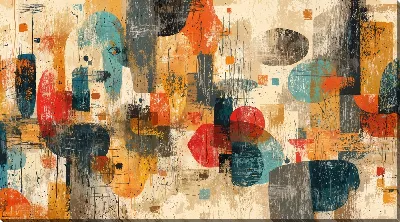 Картина маслом Бежевая абстракция №68