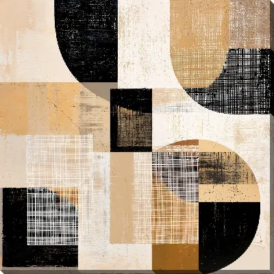 Картина маслом Бежевая абстракция №75