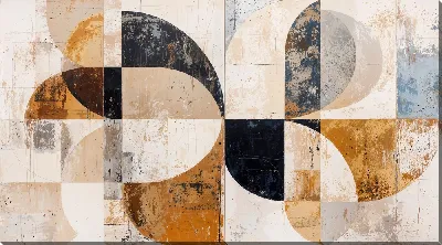 Картина маслом Бежевая абстракция №77