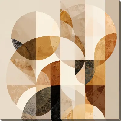 Картина маслом Бежевая абстракция №78