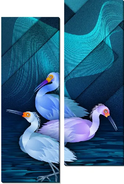 Модульная картина Птицы (Birds) №19