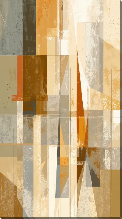 Картина маслом Бежевая абстракция №89