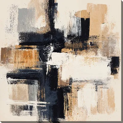 Картина маслом Бежевая абстракция №94