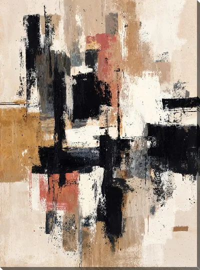 Картина маслом Бежевая абстракция №95