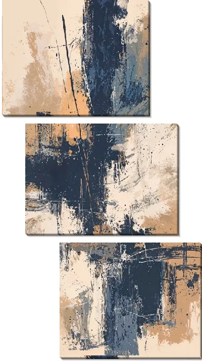 Модульная картина Бежевая абстракция №98
