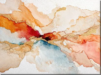 Картина маслом Бежевая абстракция №99