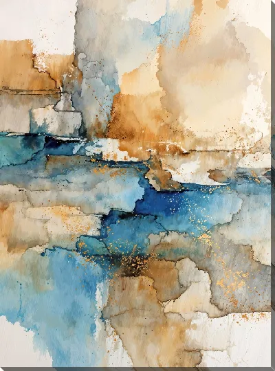 Картина маслом Бежевая абстракция №101