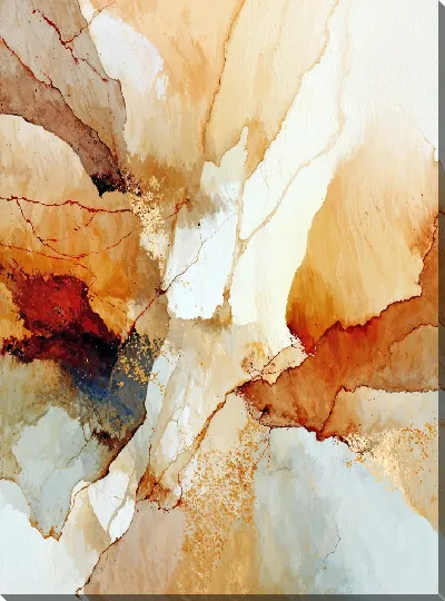 Картина маслом Бежевая абстракция №102