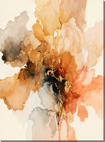 Картина маслом Бежевая абстракция №103