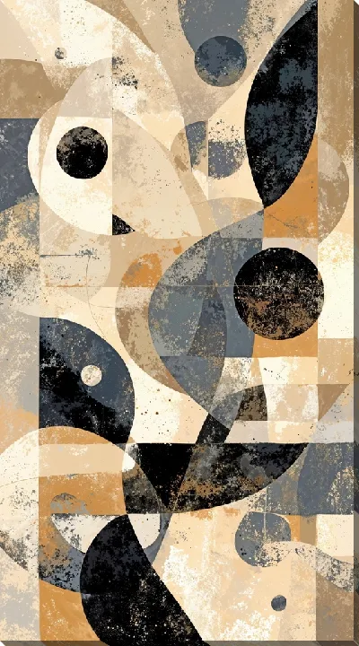 Картина маслом Бежевая абстракция №108