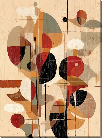 Картина маслом Бежевая абстракция №109