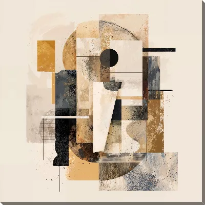 Картина маслом Бежевая абстракция №111