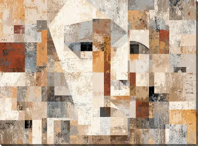 Картина маслом Бежевая абстракция №113