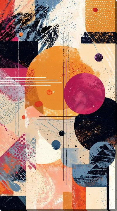 Картина маслом Бежевая абстракция №115